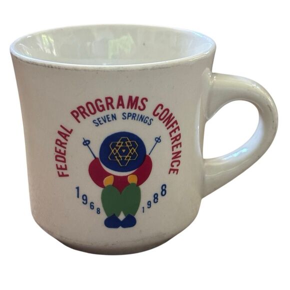No Brand Other - 1988 PAFPC Federal Programs Conference 20th Anniv Mug - Seven Springs Skier